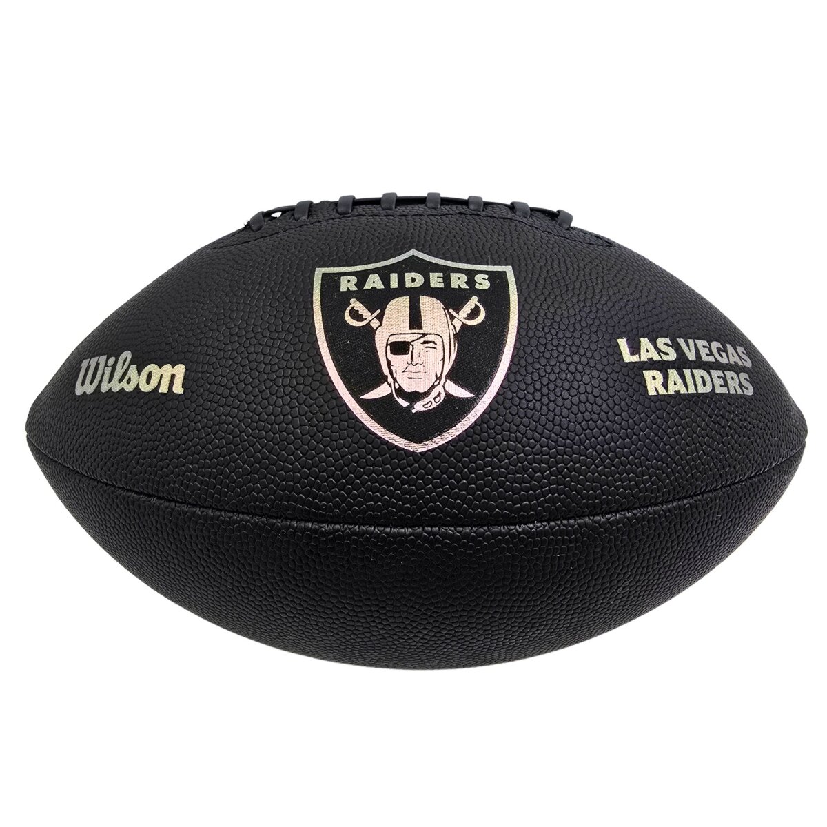 Wilson NFL Las Vegas Raiders Metallic Premiere Football Offizielle Größe 9 - schwarz