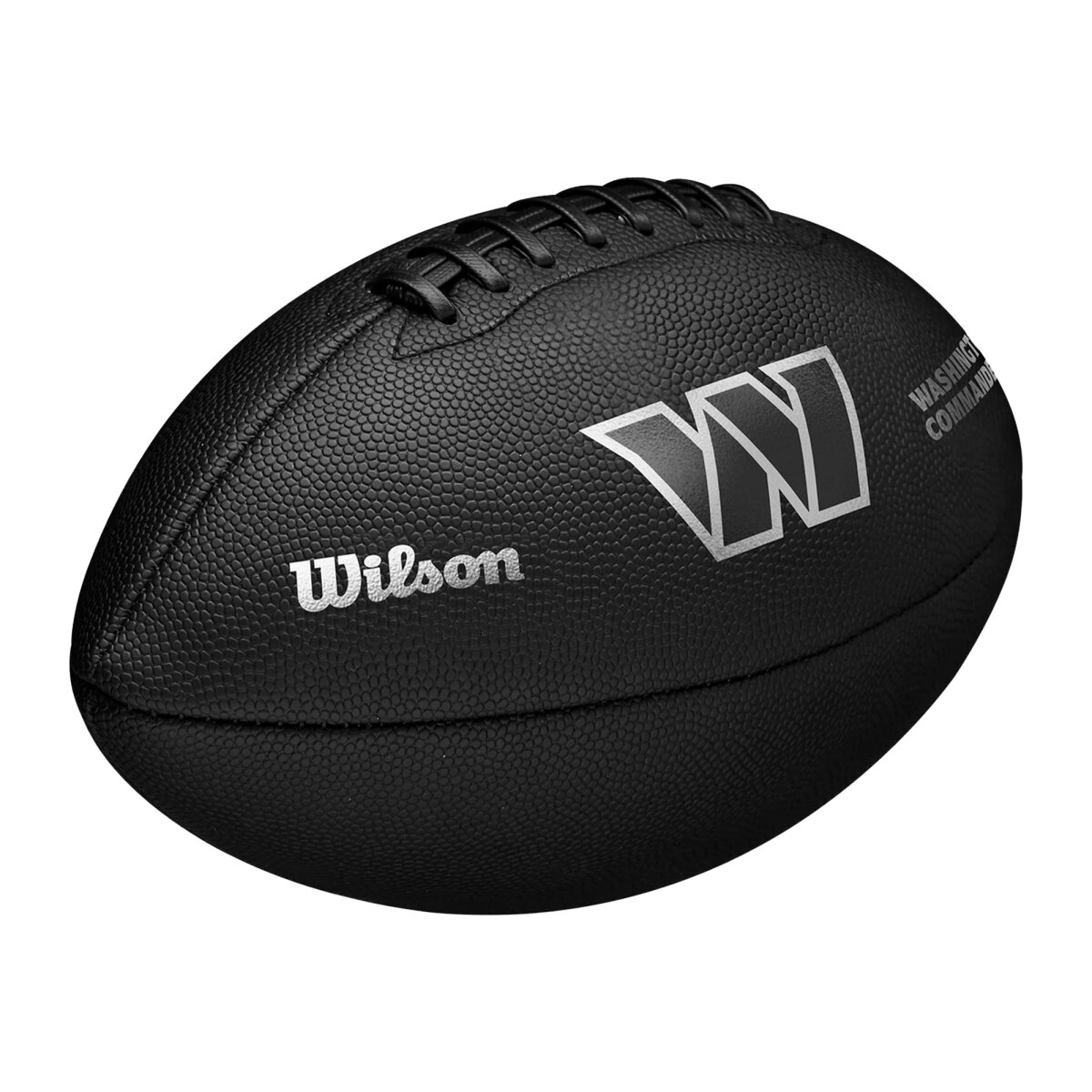 Wilson NFL Washington Commanders Metallic Premiere Football Offizielle Größe 9 - schwarz