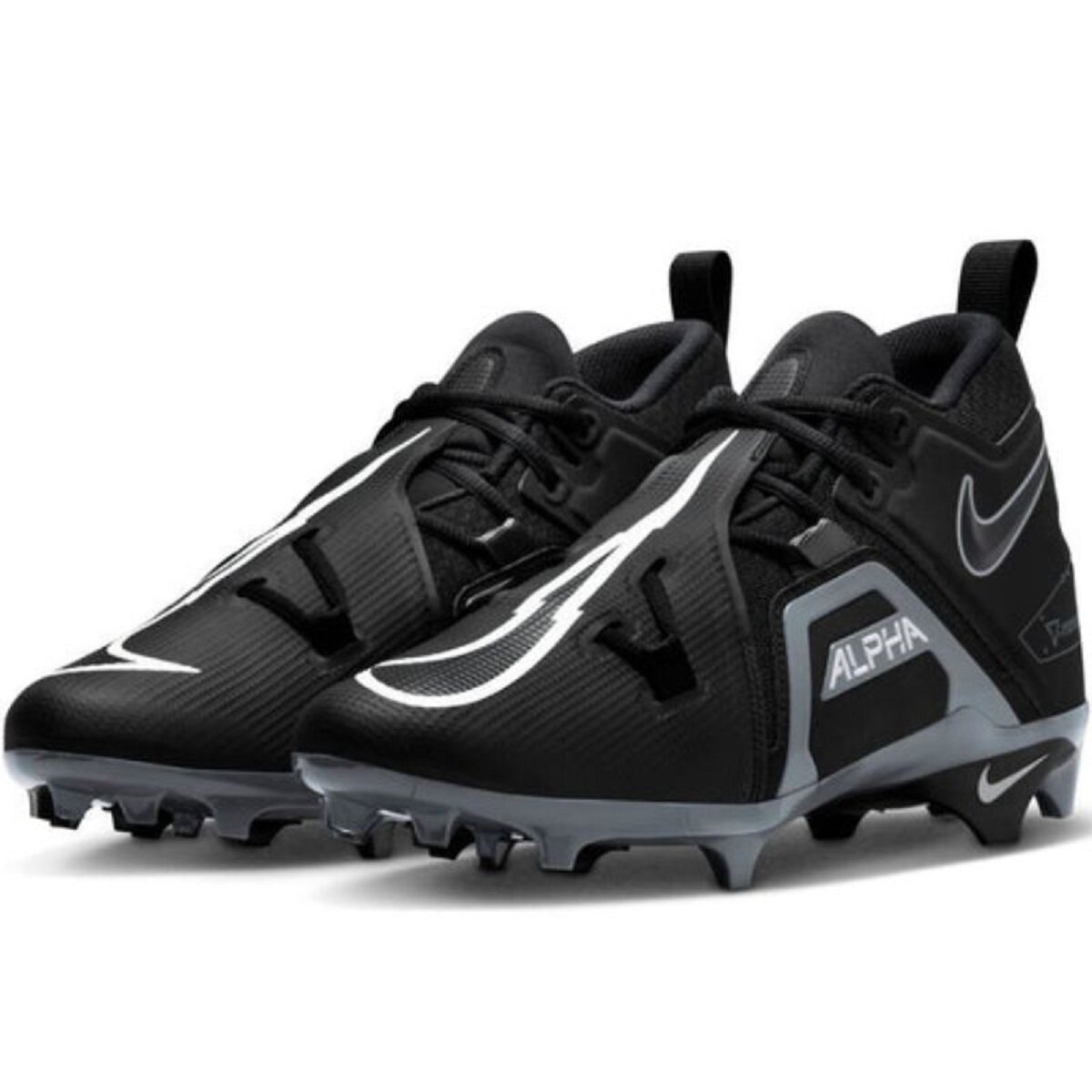 Nike Alpha Menace Pro 3 Mid (CT6649) Rasenschuhe - schwarz-weiß Gr. 14 US