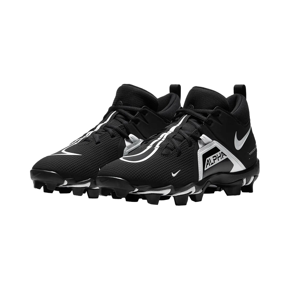 Nike Alpha Menace 3 Shark BG (CV0581) American Football All Terrain Schuhe Youth - schwarz-weiß 2Y US