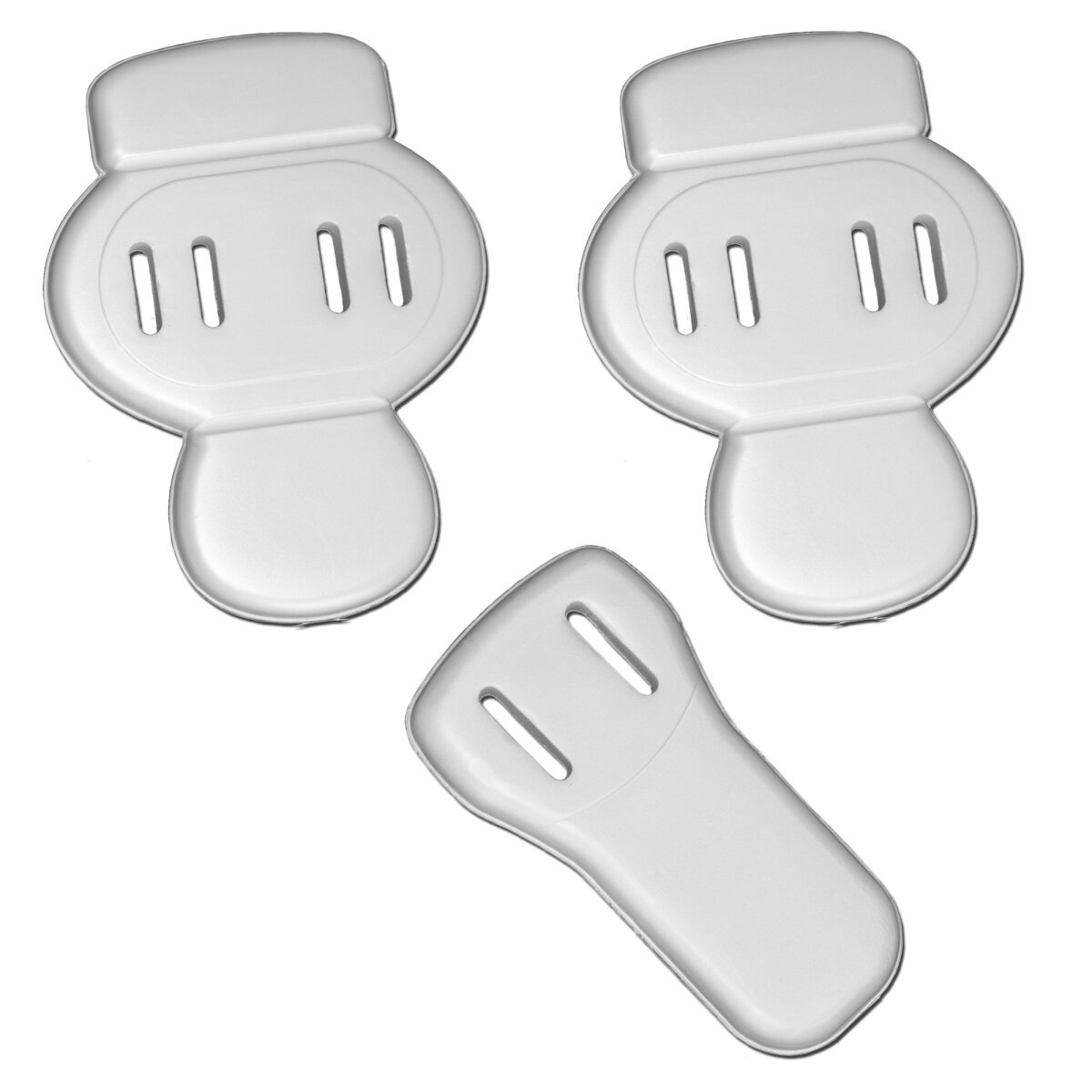 American Football Hüftpolster Set, Football Schoner, 3 Piece Padset - weiß