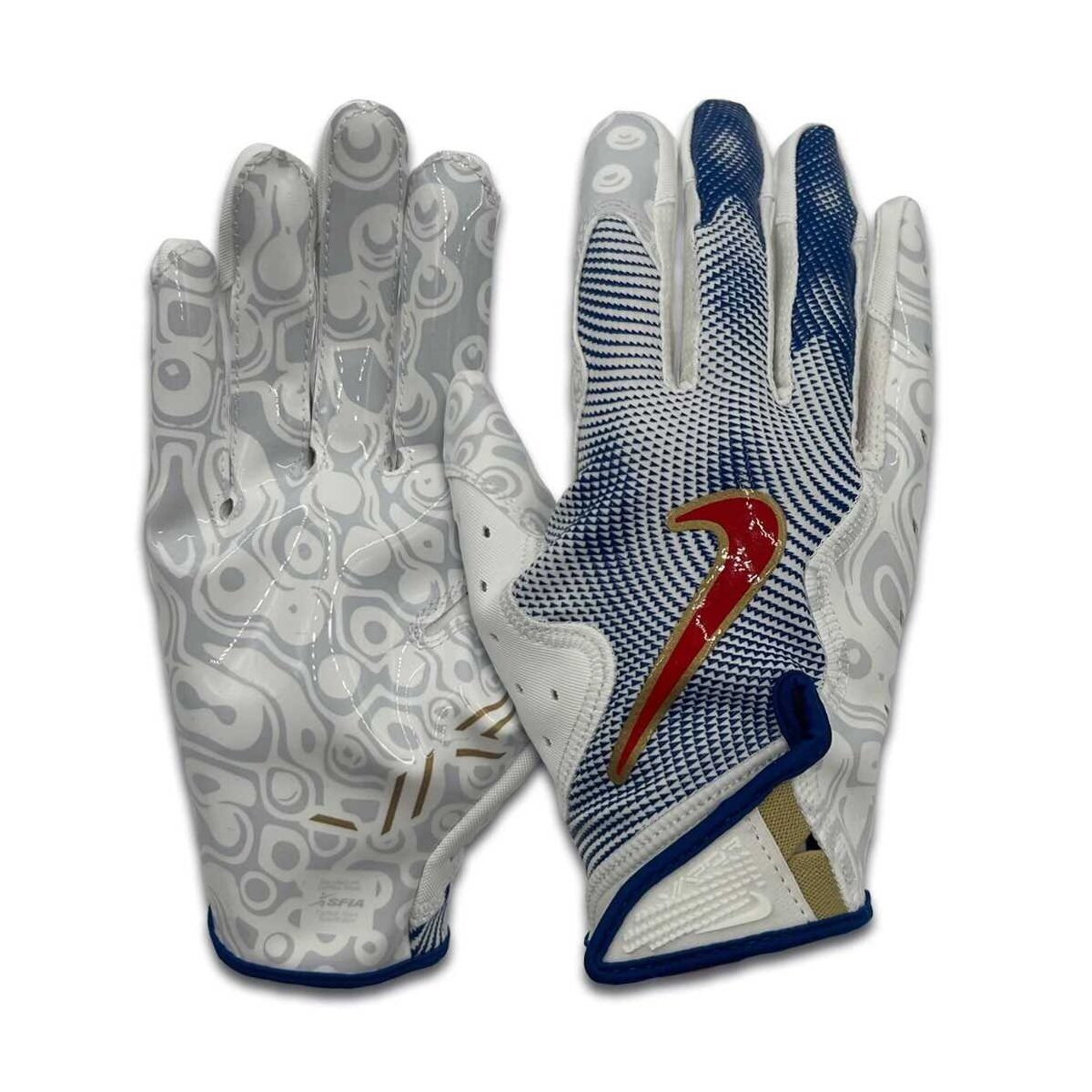 Nike Vapor Jet 8.0 Energy Receiver Handschuhe - weiß-blau Gr. XL
