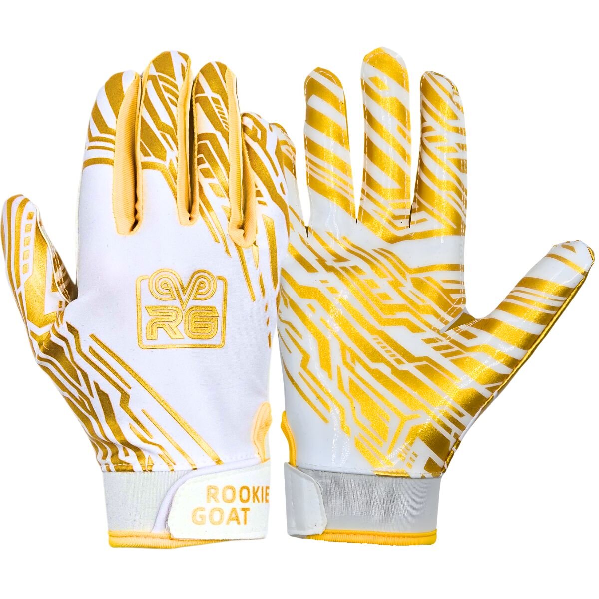Rookie Goat Gold Grip Receiver Handschuhe - weiß L
