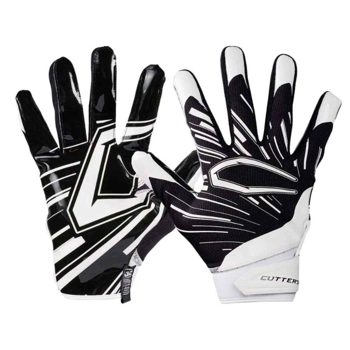 Cutters CG10780 Game Day Pro Youth Receiver Handschuhe - schwarz YM