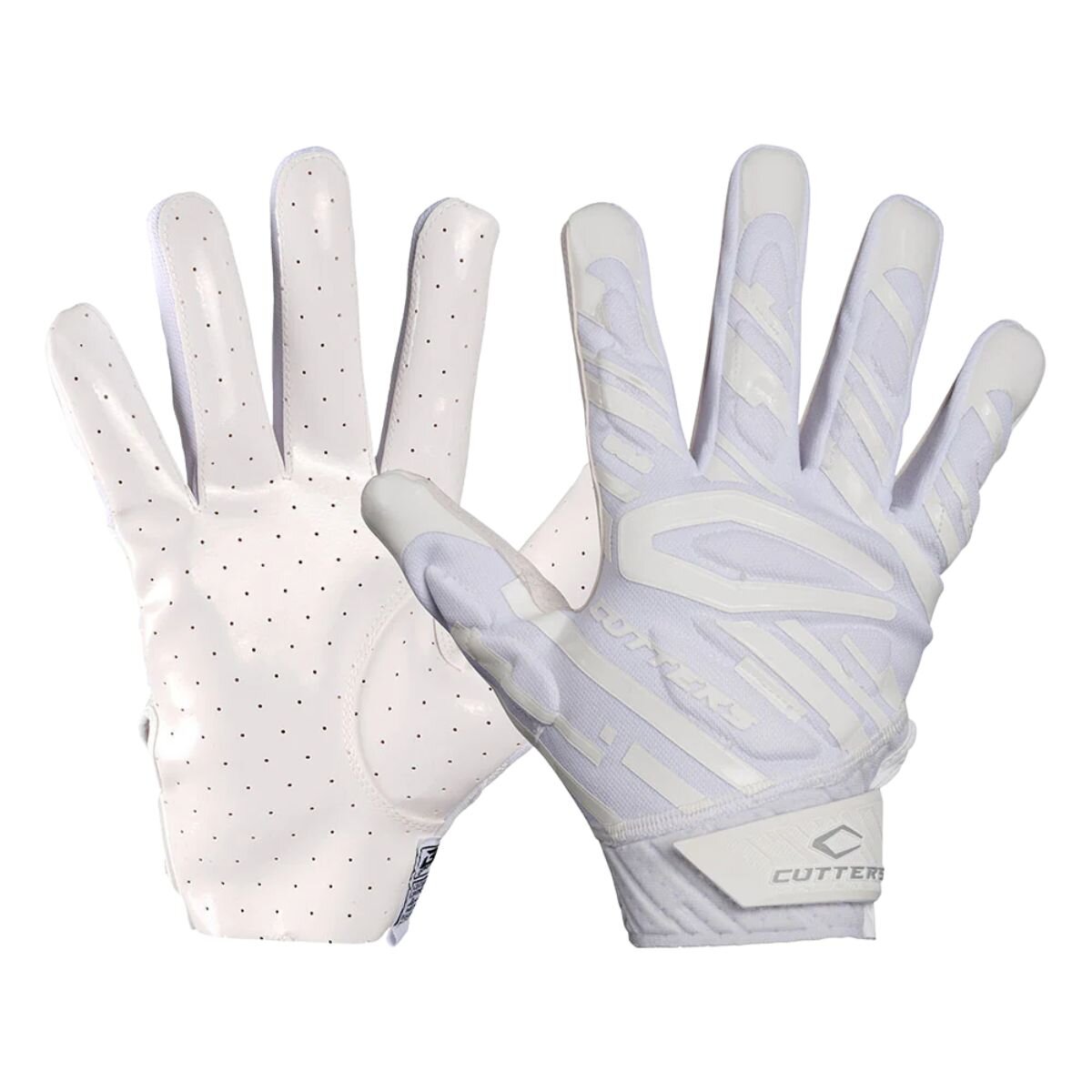 Cutters CG10840 Gamer 6.0 gepolsterte Receiver Handschuhe - weiß M