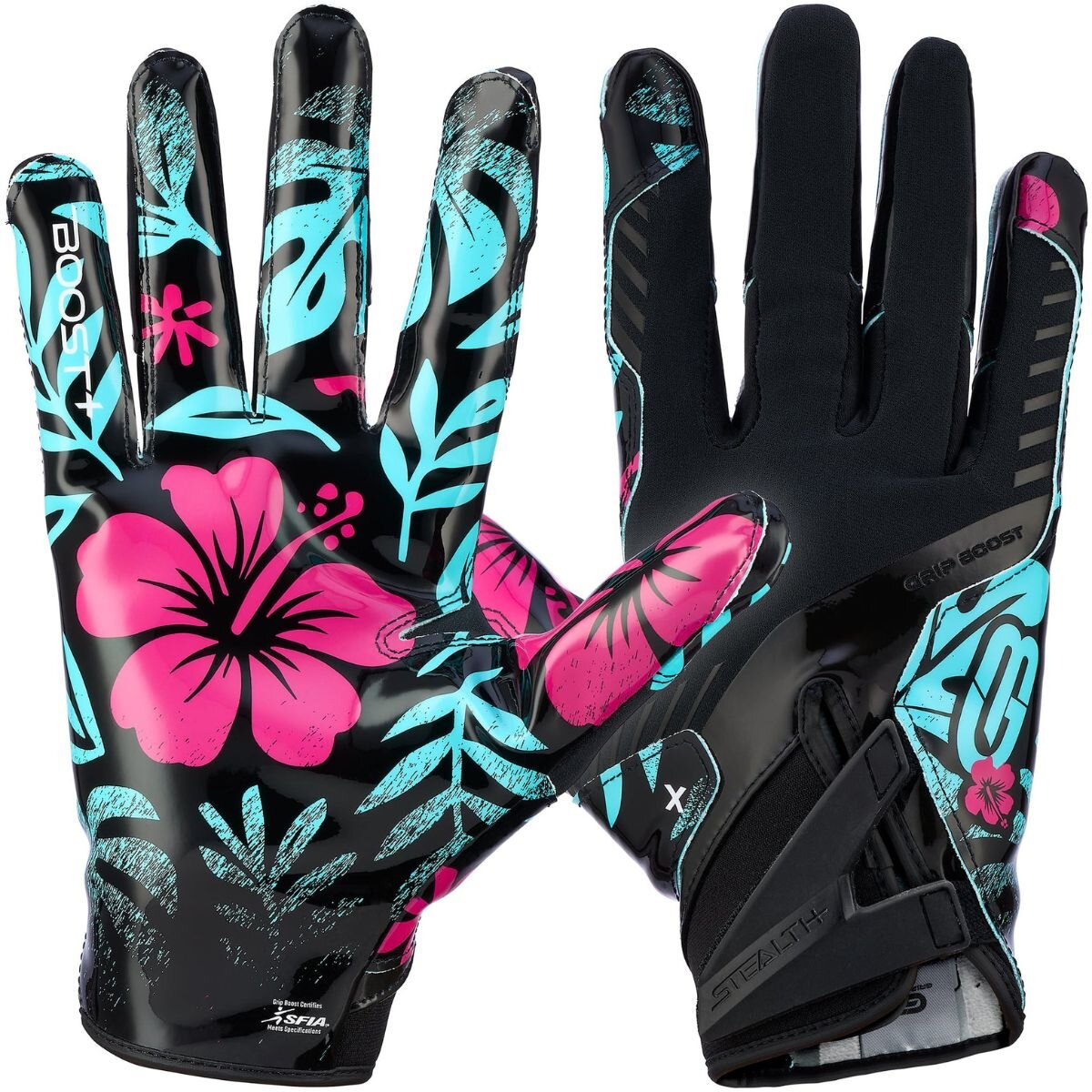 Grip Boost Stealth 6.0 House of Rare Receiver Handschuhe - topic heat 2XL
