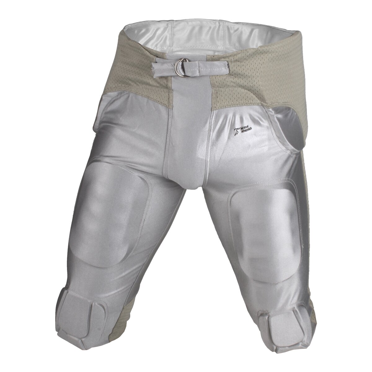 Active Athletics American Football Hose 7 Pad 'All in One' Gamepants - silber Gr. XS