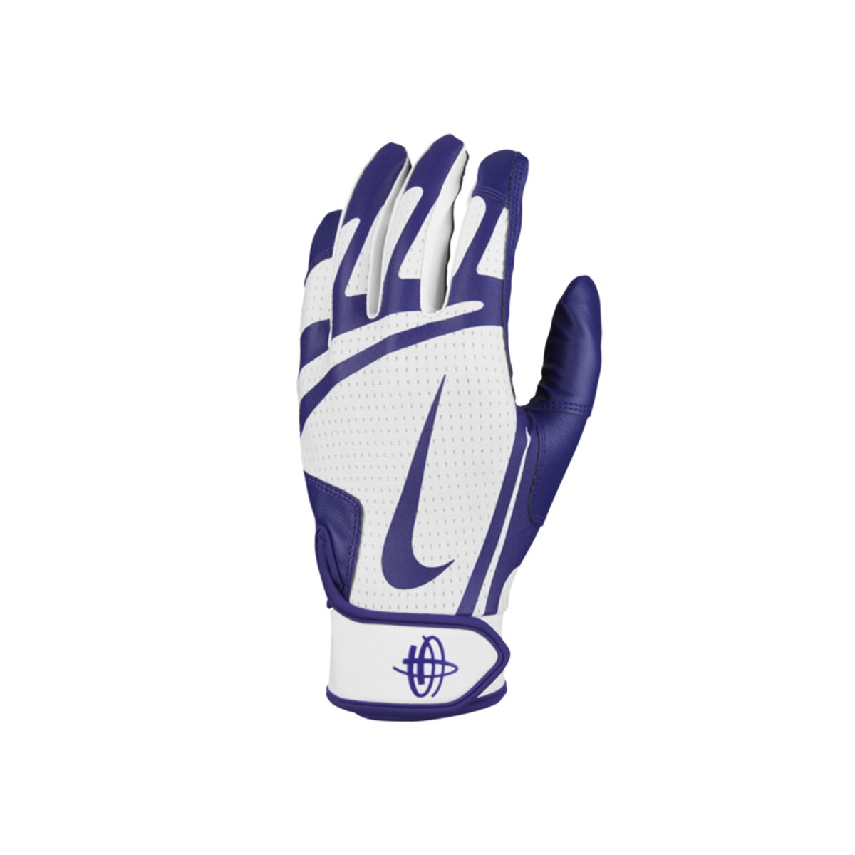 Nike Huarache Edge Baseball Handschuhe, Batting Gloves - weiß/lila Gr. XL
