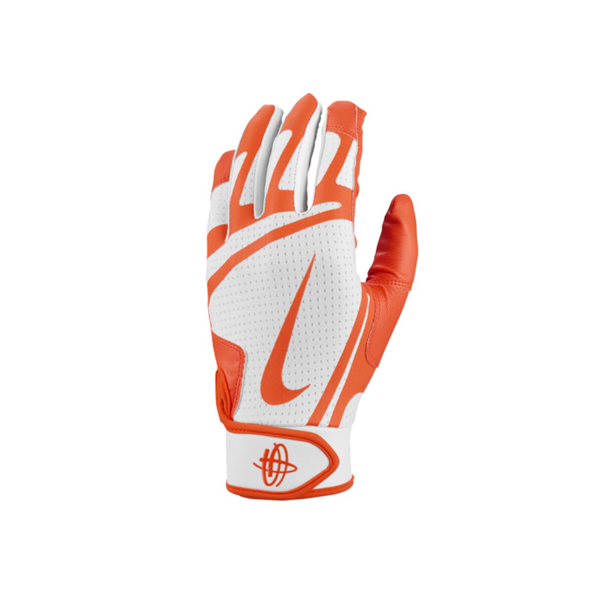Nike Huarache Edge Baseball Handschuhe, Batting Gloves - weiß/orange Gr. 2XL