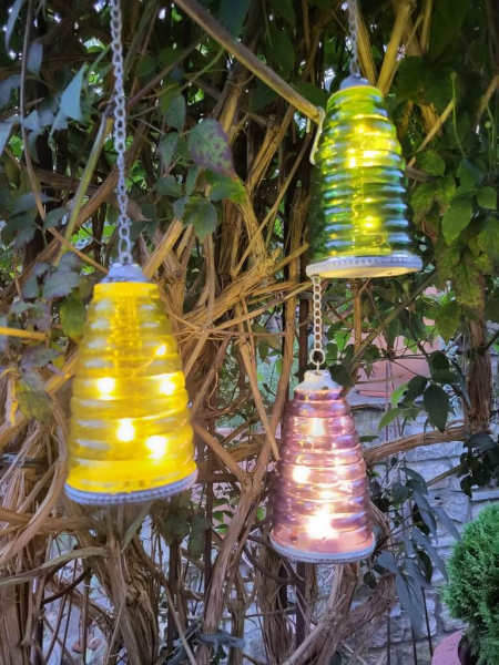 Boho LED Glaswindlicht, 3 Farben