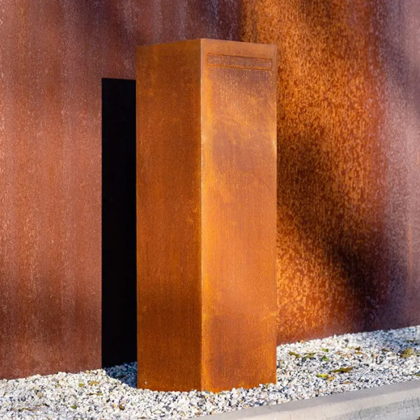 Edelrost Cortenstahl Briefkasten NOC