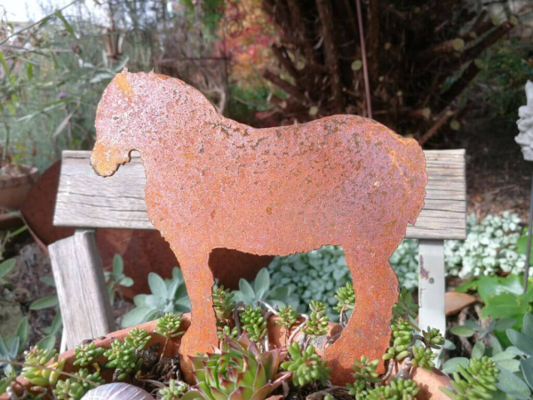 Edelrost Bauernhoftiere zum Stecken