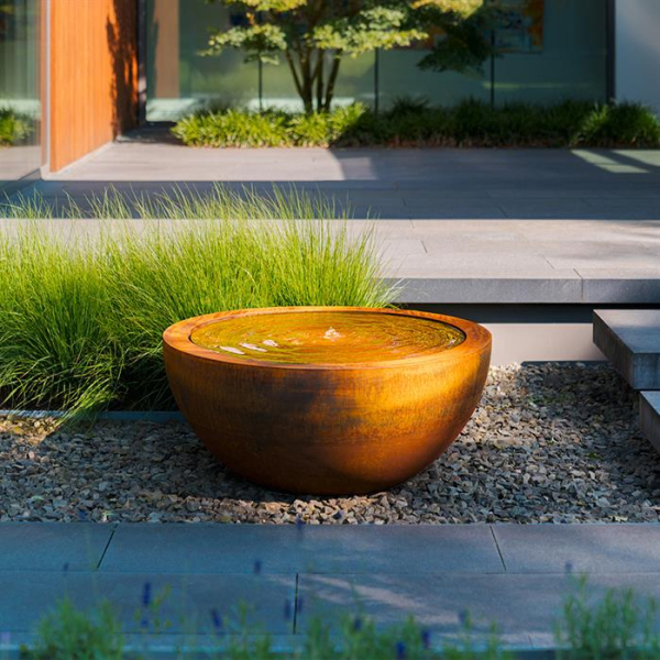 Cortenstahl Quellbrunnen BAYOU