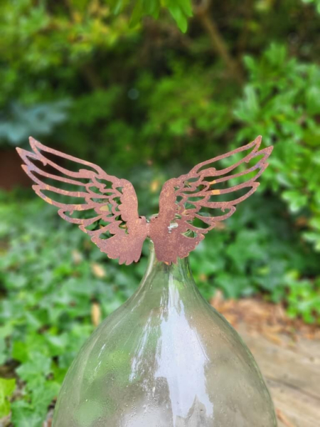 filigrane Edelrost Engelsflügel nach oben