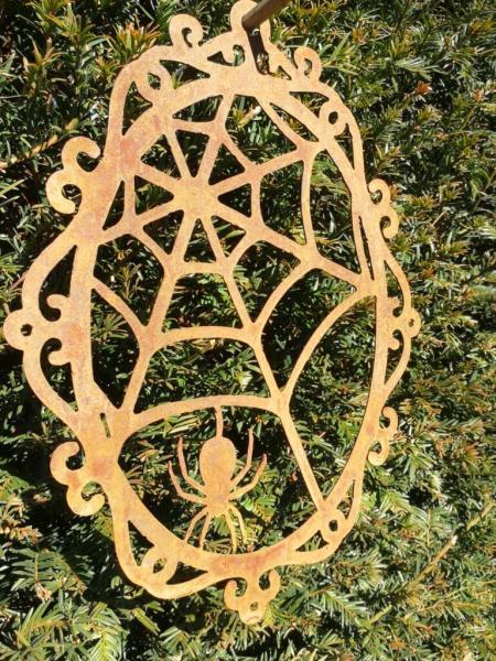 Edelrost Halloween Hänger Spinne