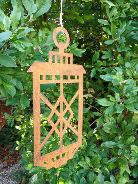 Edelrost Hänger Laterne, Rauten