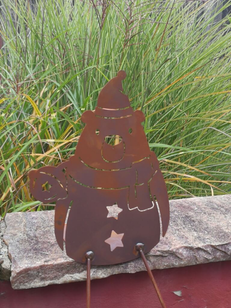 Edelrost Kantenhocker Bär