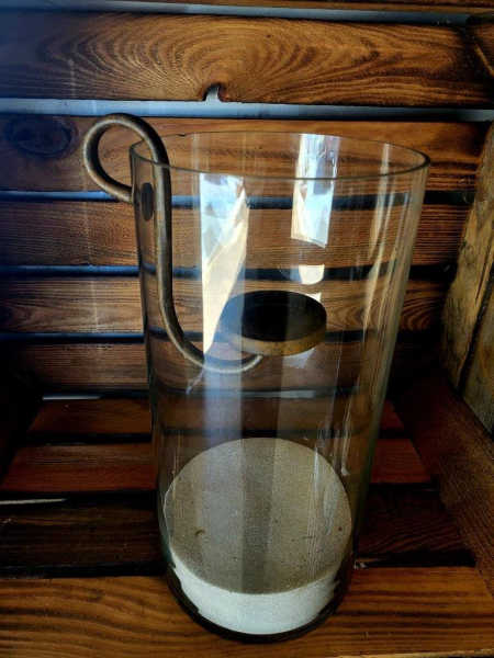 Edelrostoptik Kerzenhalter zum Einhängen, 25 cm