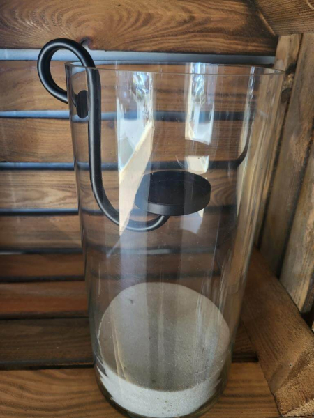 Kerzenhalter zum Einhängen, 16 cm, schwarz