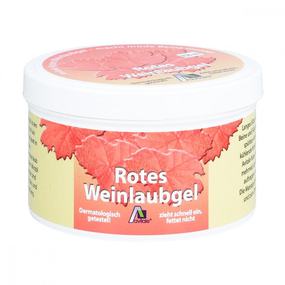 Rotes Weinlaub Gel