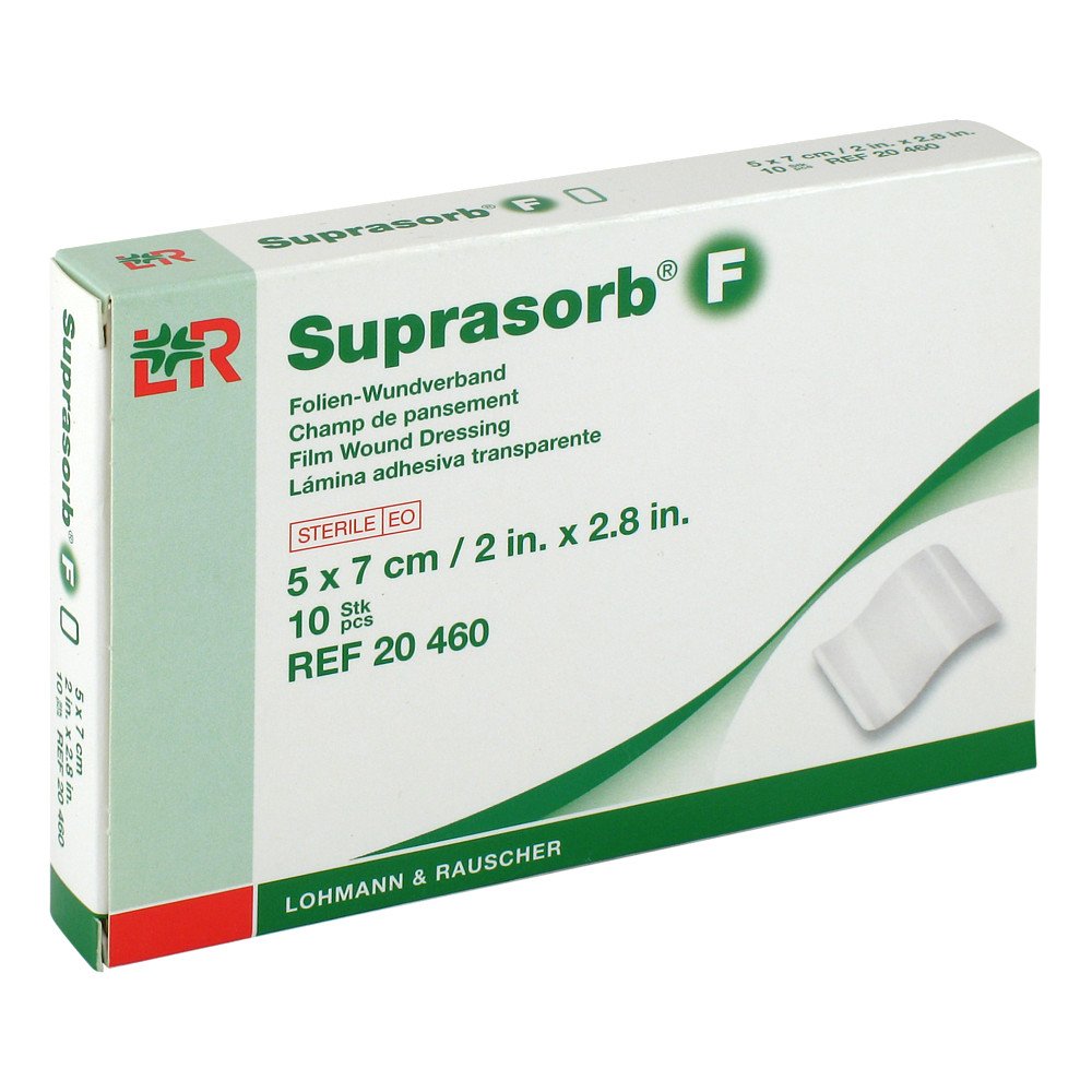 Suprasorb F Folien Wundverband 5x7cm steril