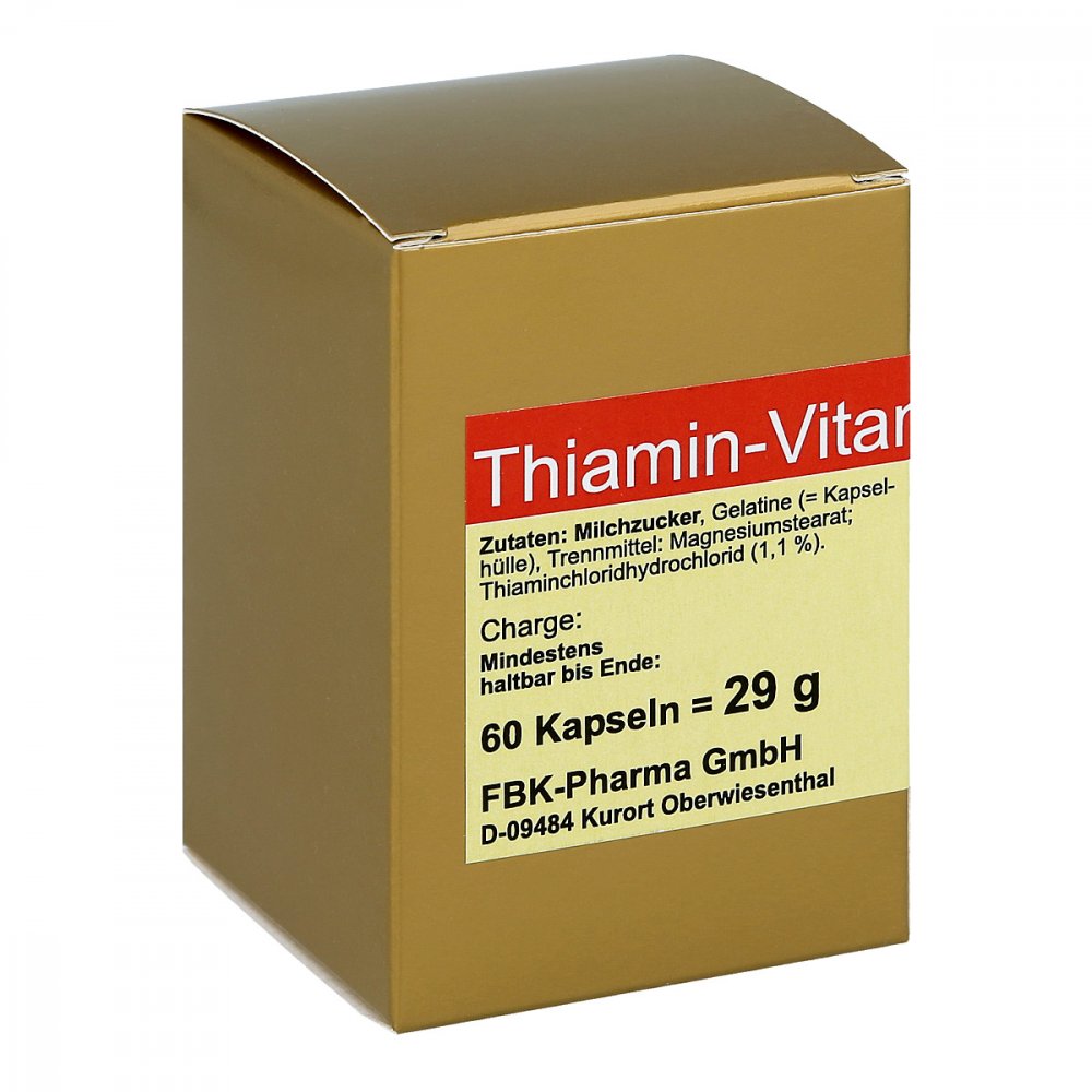 Thiamin Kapseln Vitamin B1