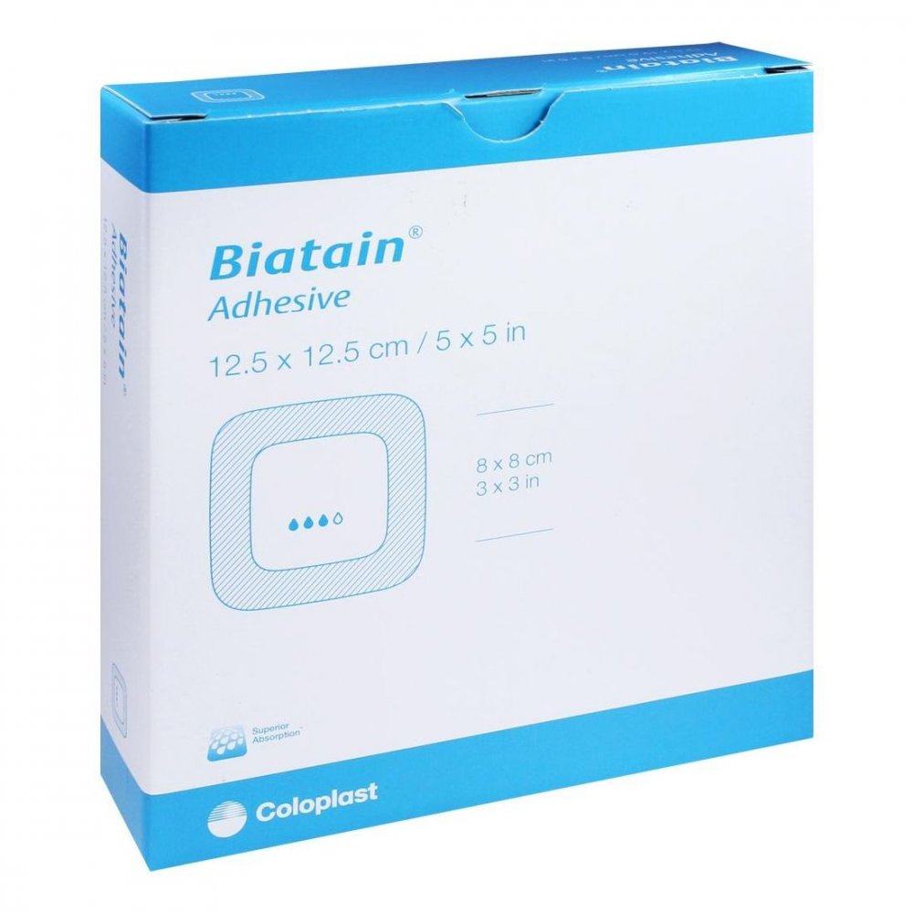 Biatain Schaumverband 12,5x12,5 cm selbst haftend
