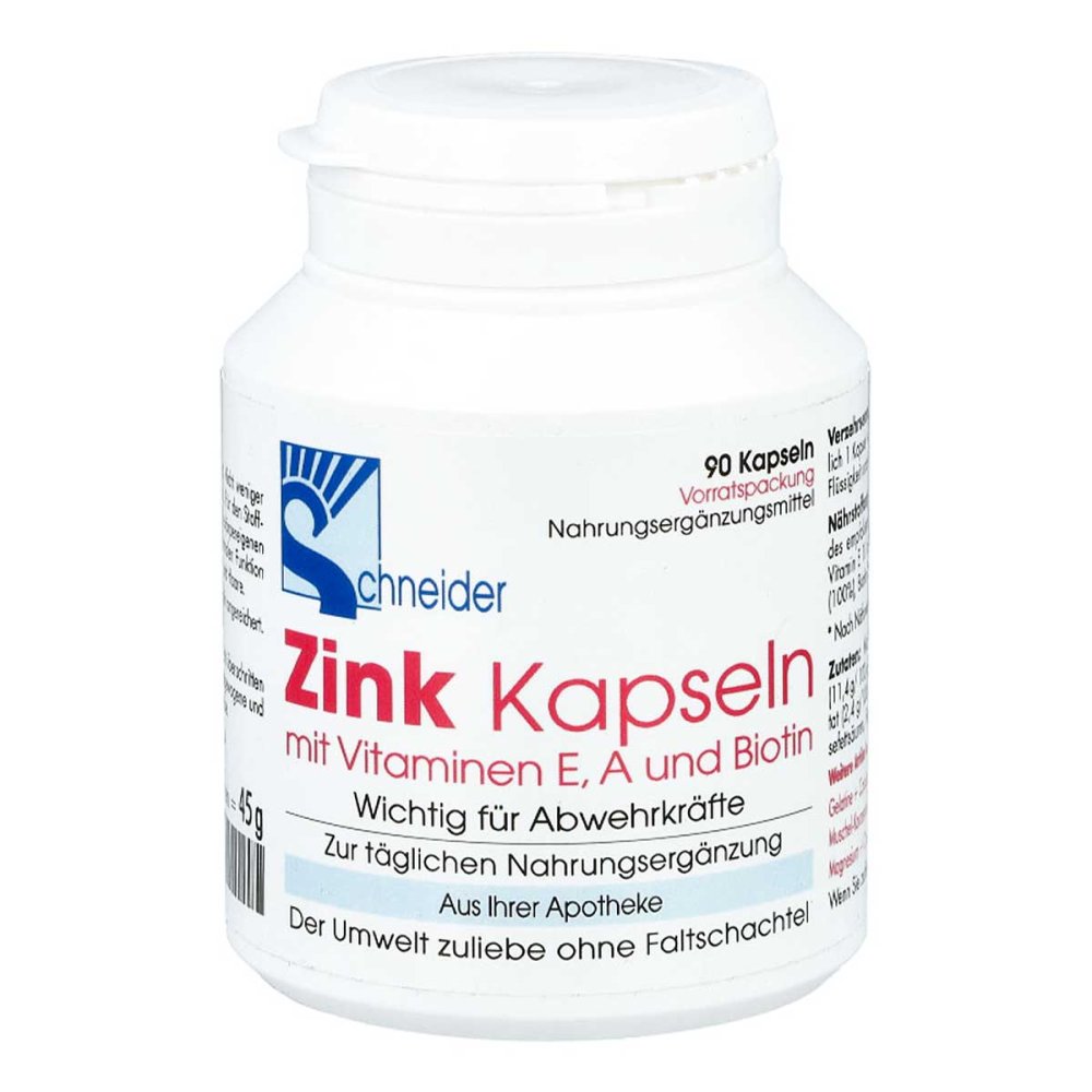 Zink Kapseln mit Vitamin E, A und Biotin