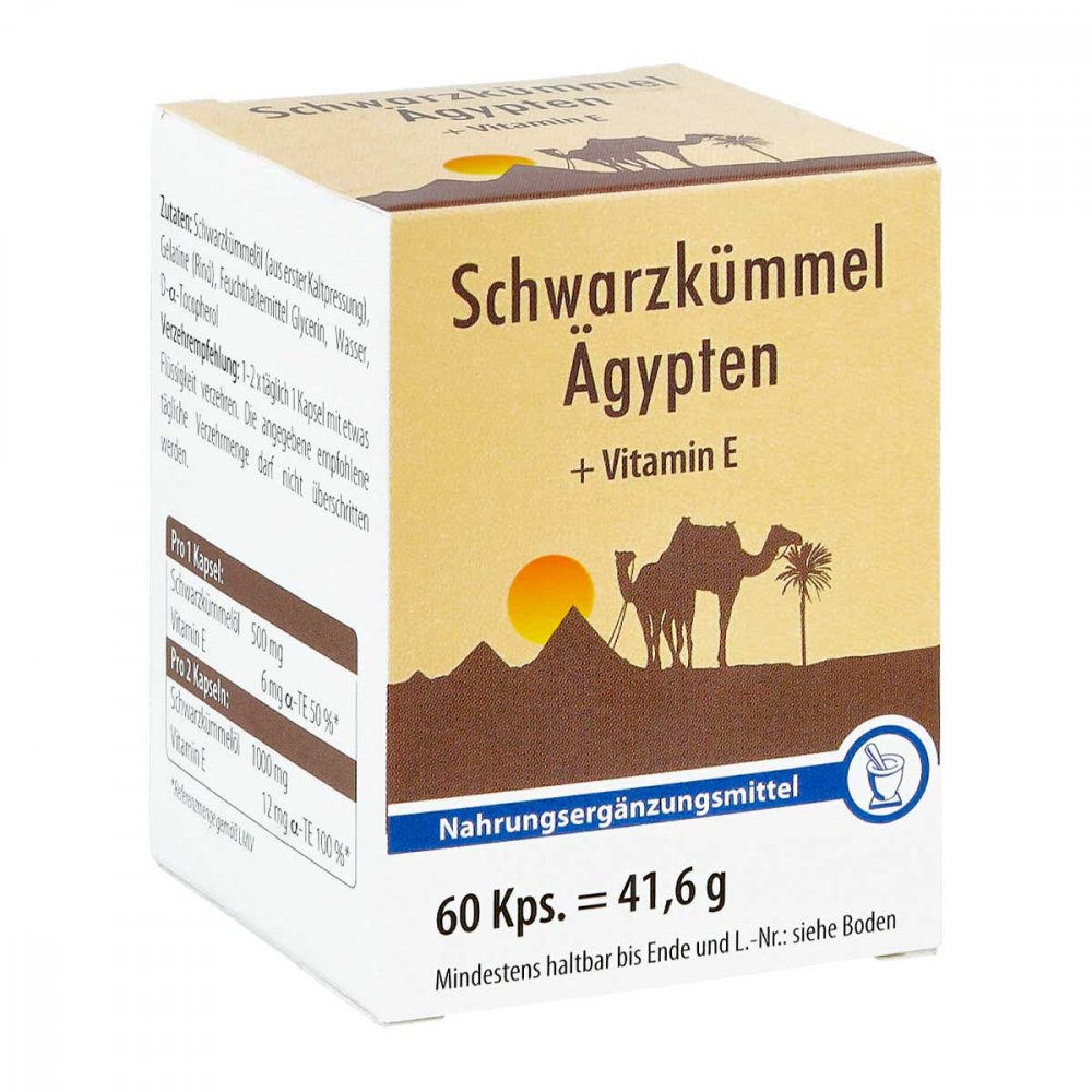 Schwarzkümmel Ägypten+Vitamin E Kapseln