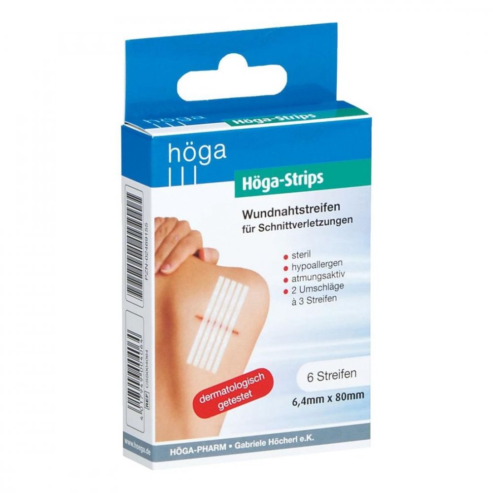 Wundnahtstreifen Höga-strips 6,4x80 mm