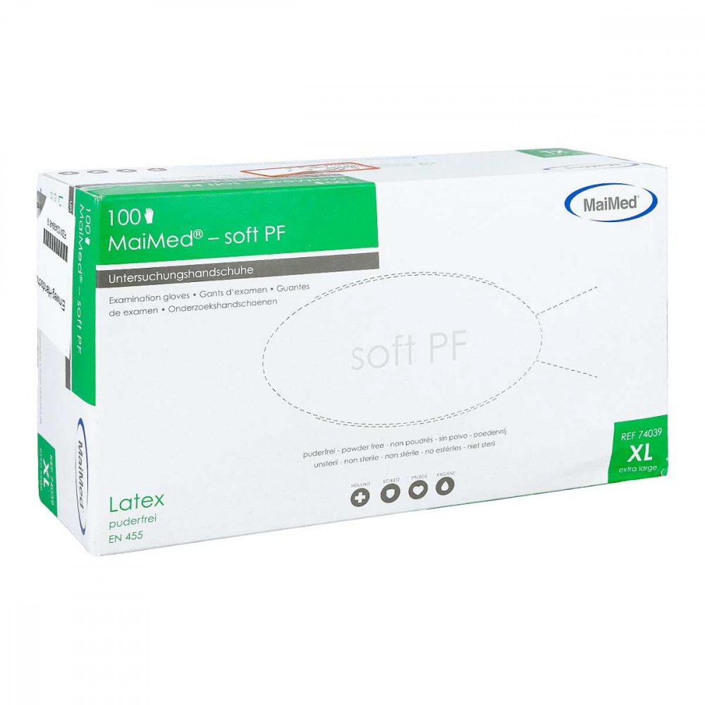 Handschuhe Einmal Latex puderfrei Xl
