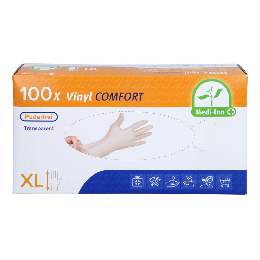 Handschuhe Einmal Vinyl puderfrei Xl
