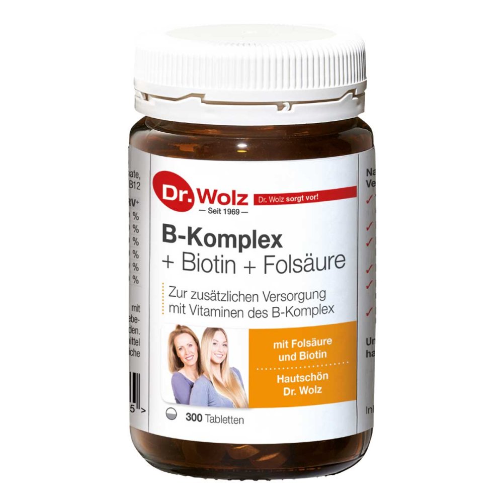 B Komplex + Biotin + Folsäure Tabletten