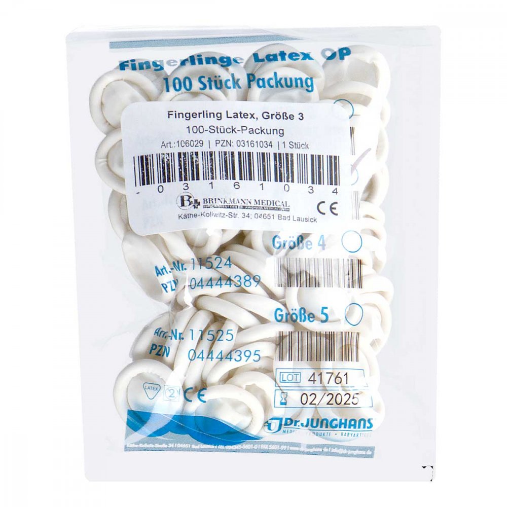 Fingerling Op Latex Größe 3 gerollt