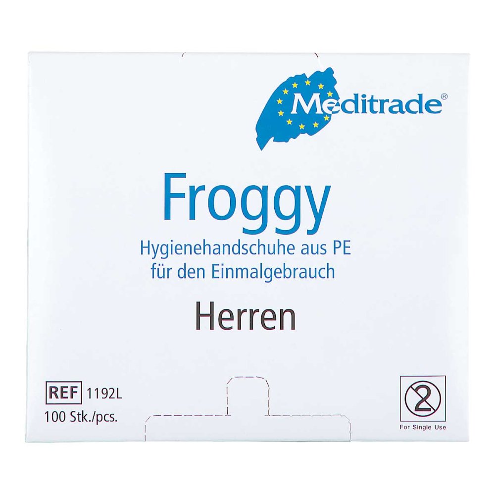 Handschuhe Folie Männer mit langer Stulpe