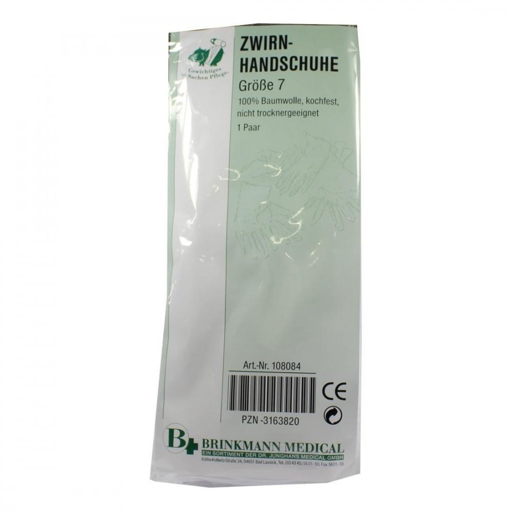 Handschuhe Zwirn Bw Größe 7 weiss