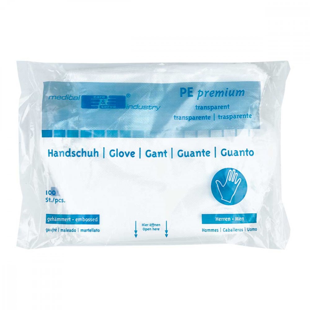 Handschuhe Einmal Herren Polyäthylen