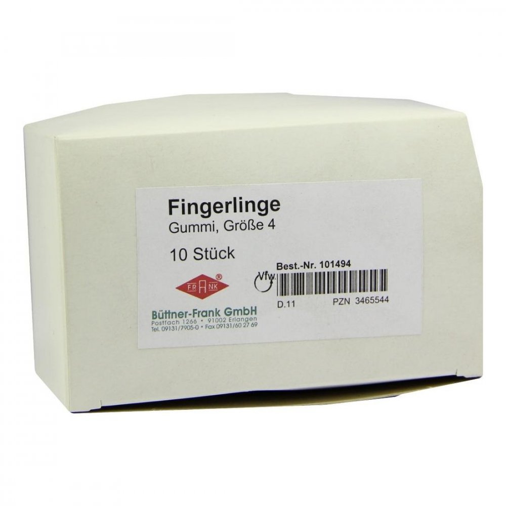 Fingerling Gummi Größe 4 transparent