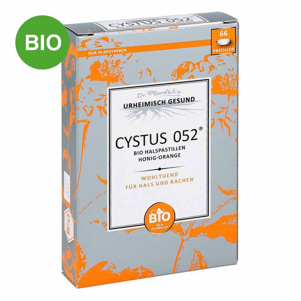 Cystus 052 Bio Halspastillen Honig Orange