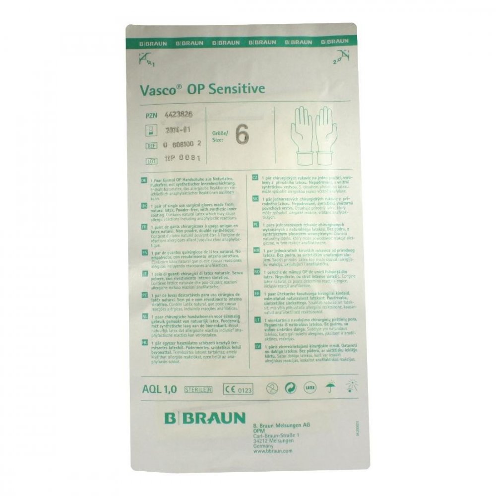 Vasco Op Handschuhe puderfrei Größe 6 steril