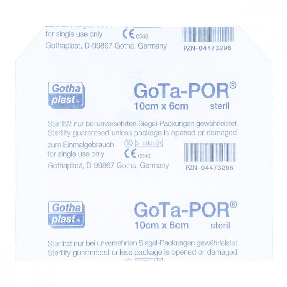 Gota-por Wundpflaster steril 60x100 mm
