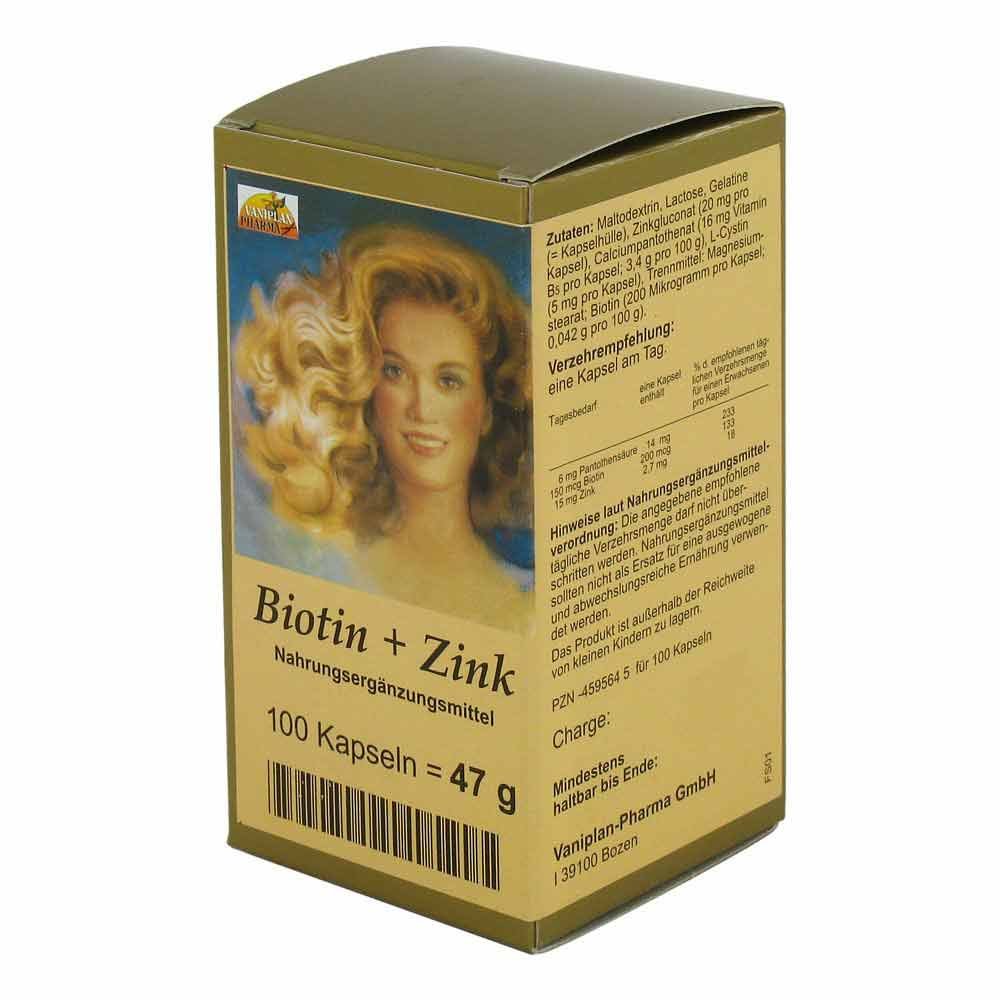 Biotin Plus Zink Haarkapseln
