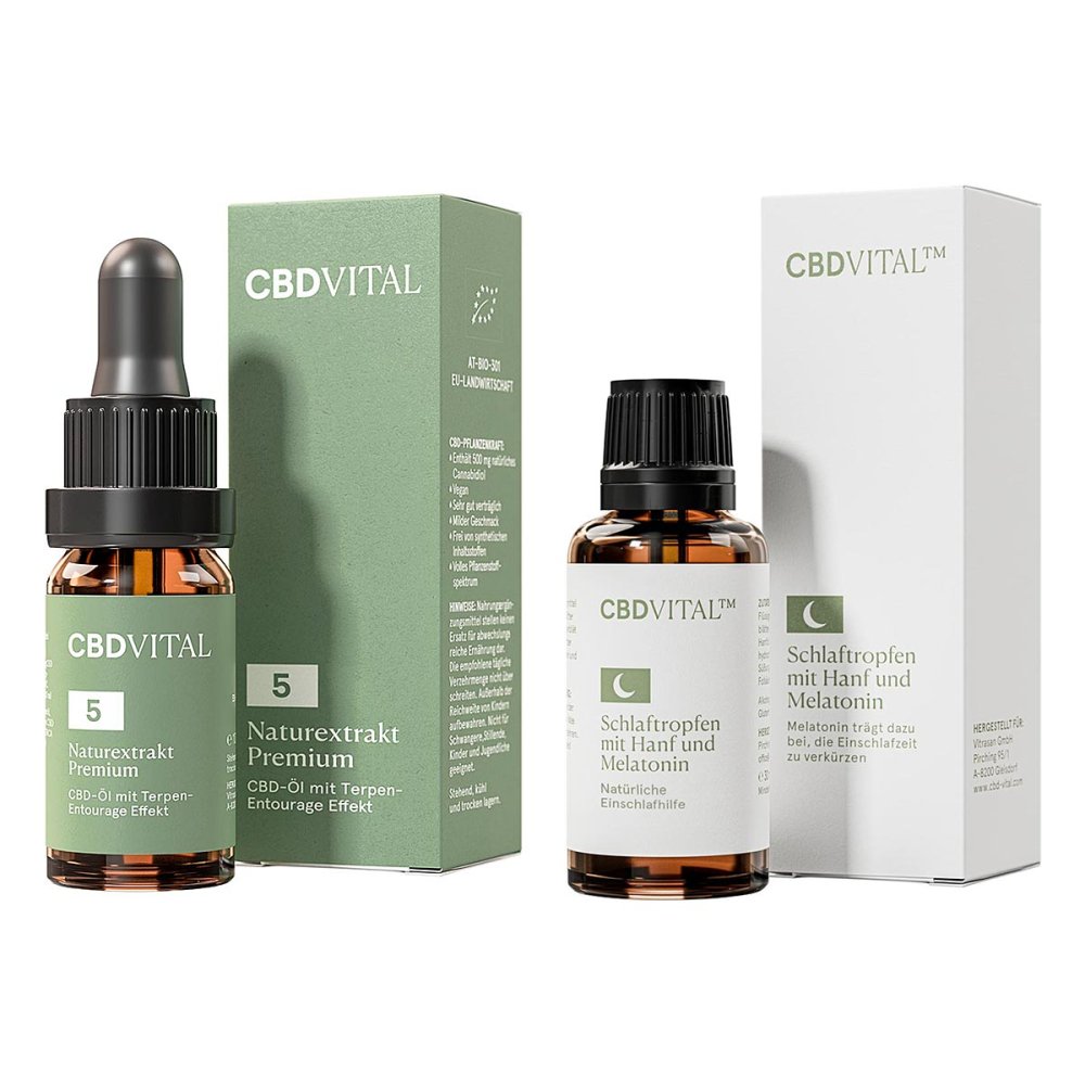 CBD VITAL CBD Öl 5% 10 ml + Schlaftropfen 30 ml