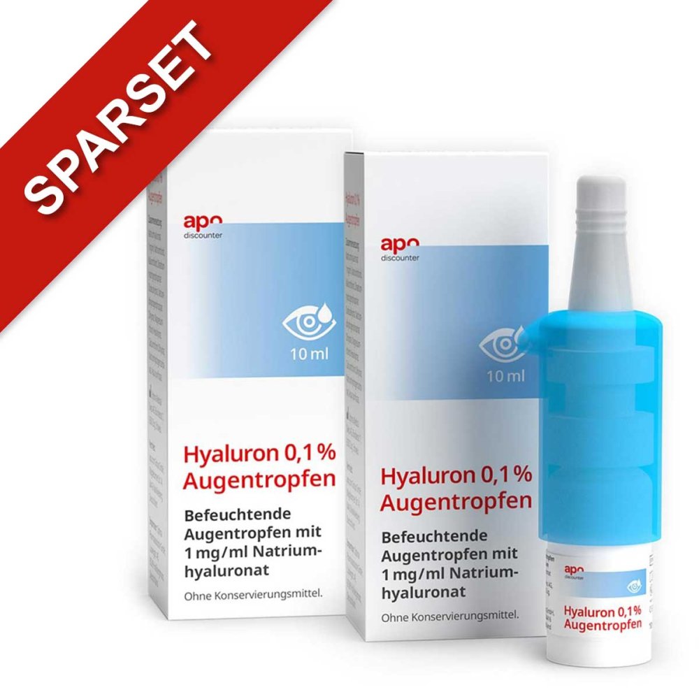 Hyaluron 0,1 % Augentropfen von apodiscounter