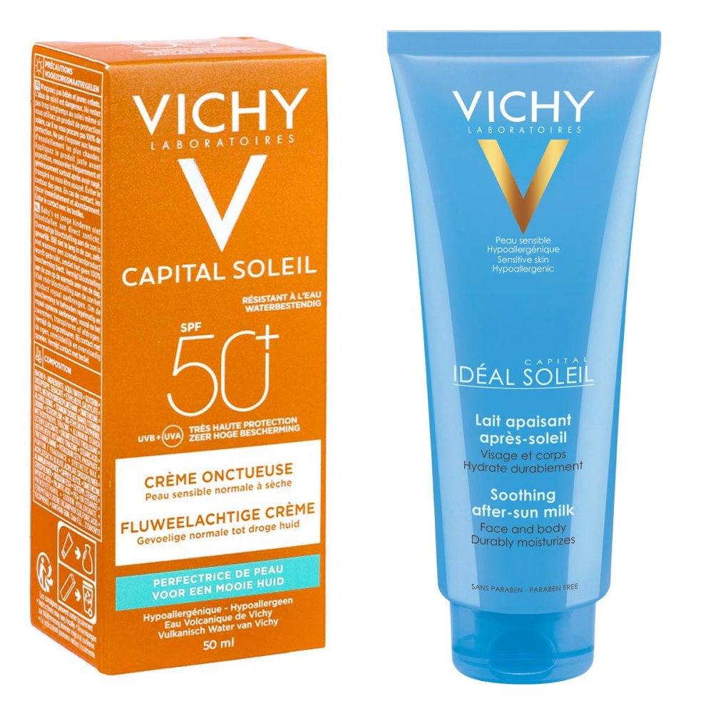 Vichy Capital Soleil Gesicht 50+ + Capital Soleil Milch
