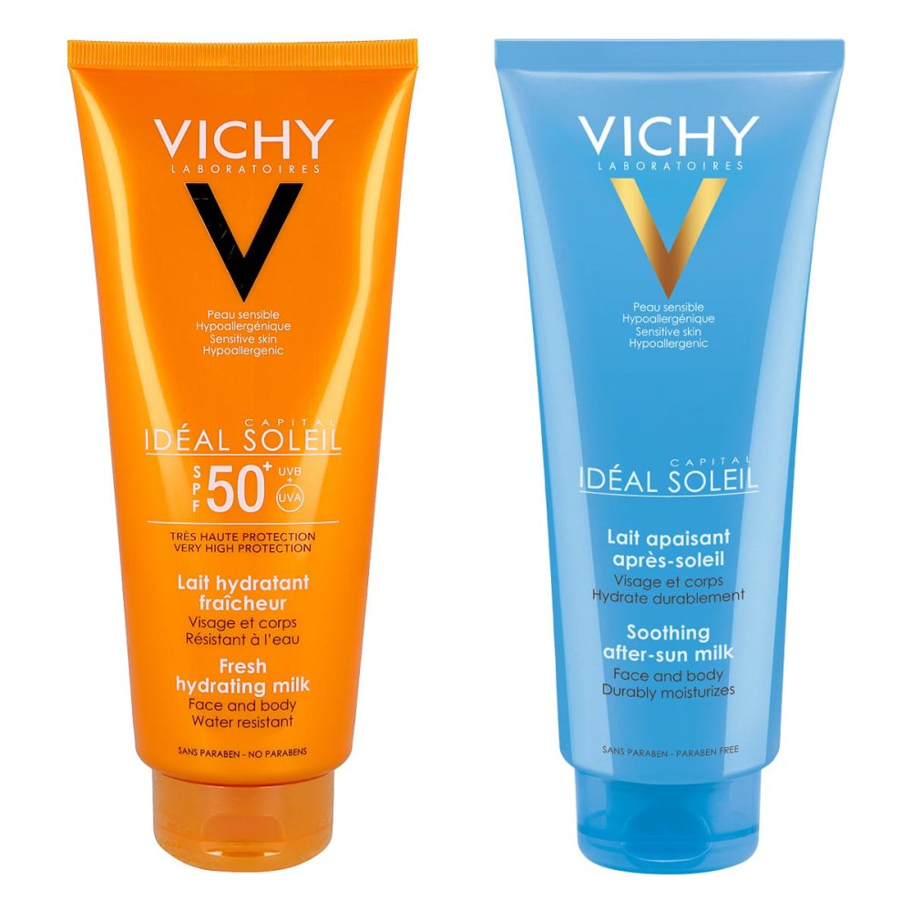Vichy Capital Soleil Sonnenmilch Lsf 50+ + Capital Soleil Milch