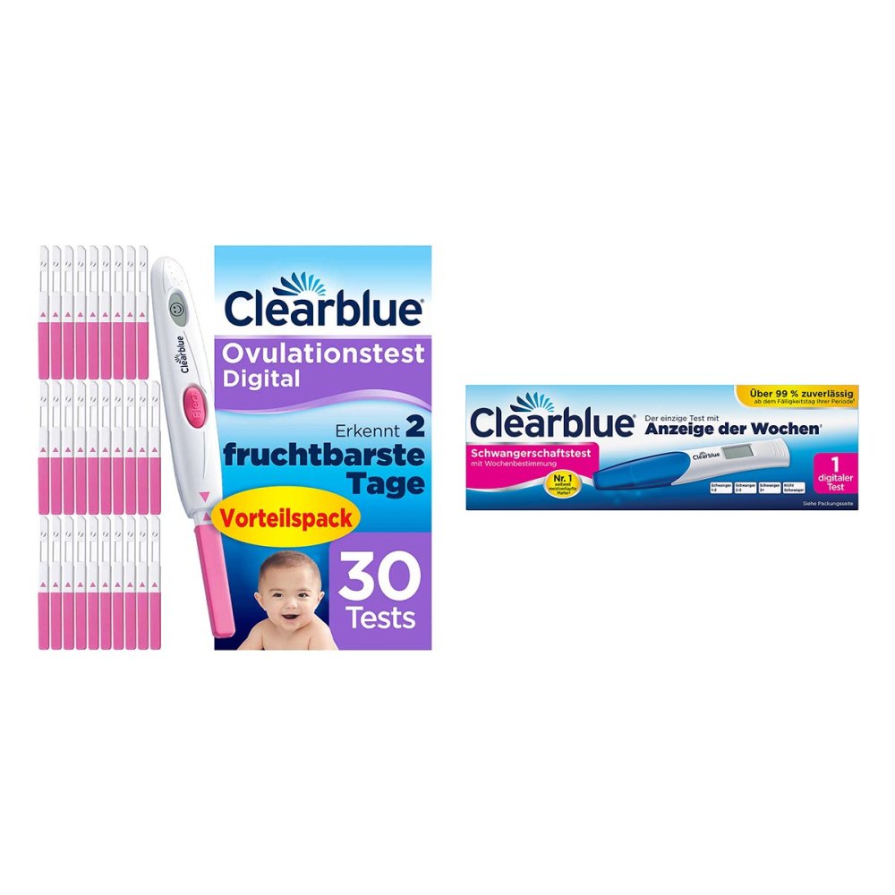 Clearblue Schwangerschaftstest mit Wochenbestimmung + Ovulations