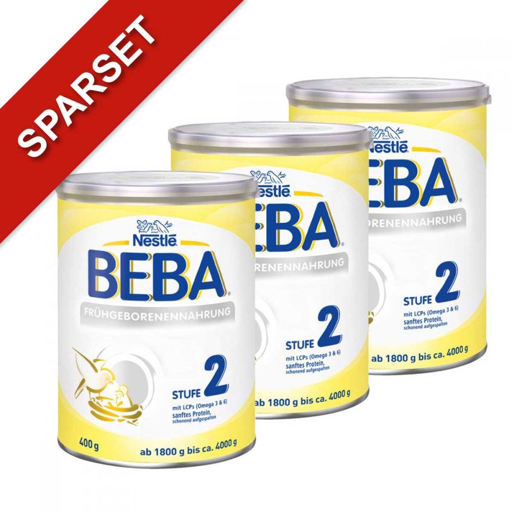 Nestle Beba Frühgeborenen Nahrung Stufe 2 3er Paket