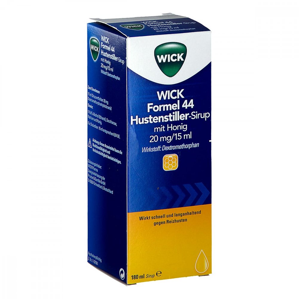 WICK Formel 44 Hustenstiller Sirup mit Honig