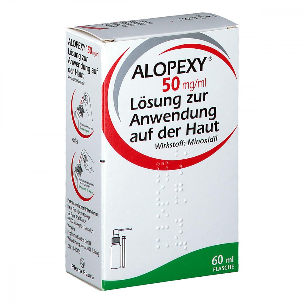 Alopexy 5% Lösung zur Anwendung bei Haarausfall mit Minoxidil